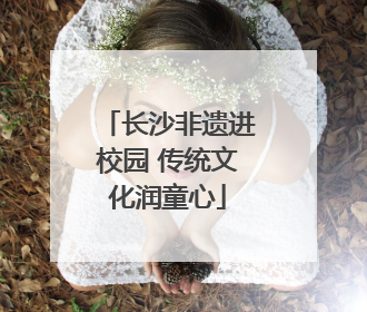 长沙非遗进校园 传统文化润童心