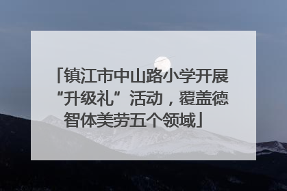 镇江市中山路小学开展“升级礼”活动，覆盖德智体美劳五个领域