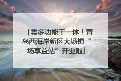 集多功能于一体！青岛西海岸新区大场镇“场享益站”开业啦