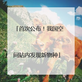 首次公布！我国空间站内发现新物种