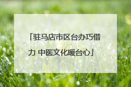 驻马店市区台办巧借力 中医文化暖台心
