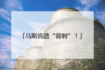 马斯克遭“背刺”！