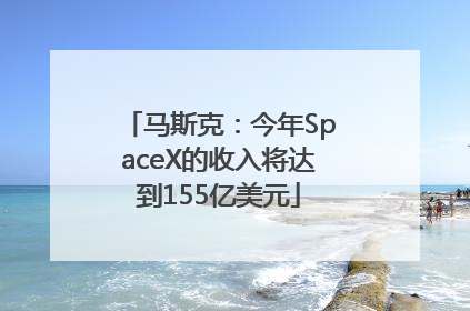 马斯克：今年SpaceX的收入将达到155亿美元