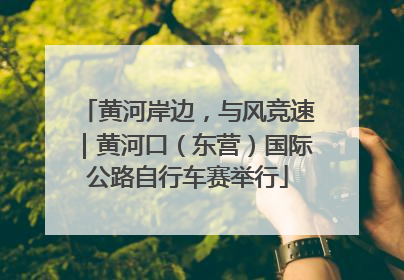 黄河岸边，与风竞速｜黄河口（东营）国际公路自行车赛举行