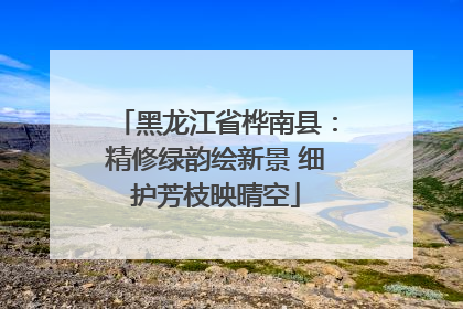 黑龙江省桦南县：精修绿韵绘新景 细护芳枝映晴空