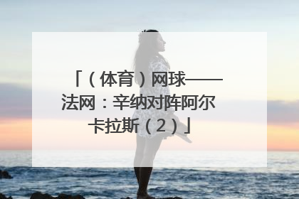 （体育）网球——法网：辛纳对阵阿尔卡拉斯（2）