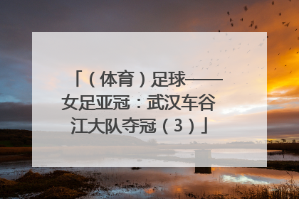 （体育）足球——女足亚冠：武汉车谷江大队夺冠（3）