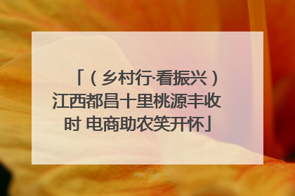 （乡村行·看振兴）江西都昌十里桃源丰收时 电商助农笑开怀