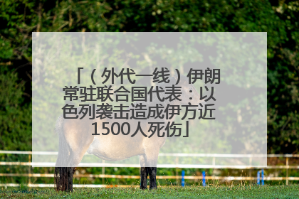 （外代一线）伊朗常驻联合国代表：以色列袭击造成伊方近1500人死伤
