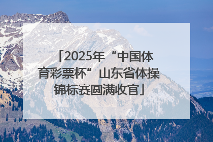 2025年“中国体育彩票杯”山东省体操锦标赛圆满收官