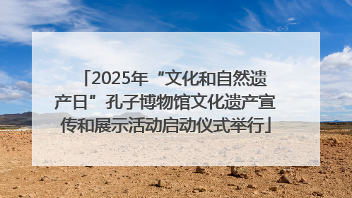 2025年“文化和自然遗产日”孔子博物馆文化遗产宣传和展示活动启动仪式举行
