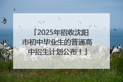 2025年招收沈阳市初中毕业生的普通高中招生计划公布！