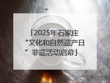 2025年石家庄“文化和自然遗产日”非遗活动启幕