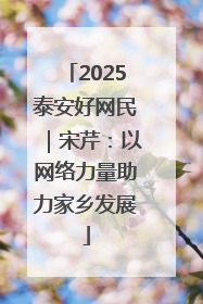 2025泰安好网民｜宋芹：以网络力量助力家乡发展