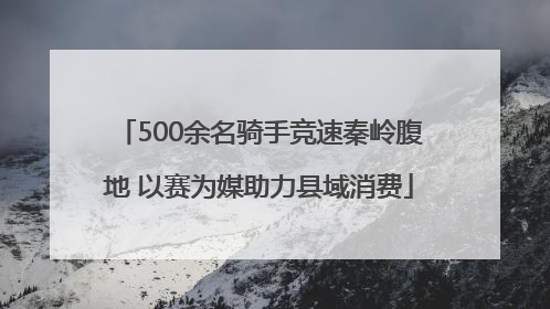 500余名骑手竞速秦岭腹地 以赛为媒助力县域消费