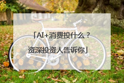 AI+消费投什么？资深投资人告诉你