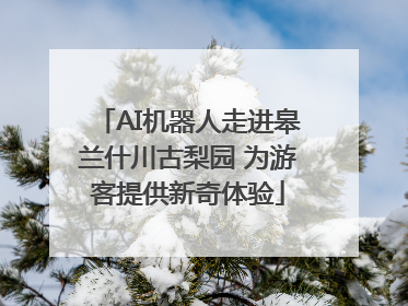 AI机器人走进皋兰什川古梨园 为游客提供新奇体验